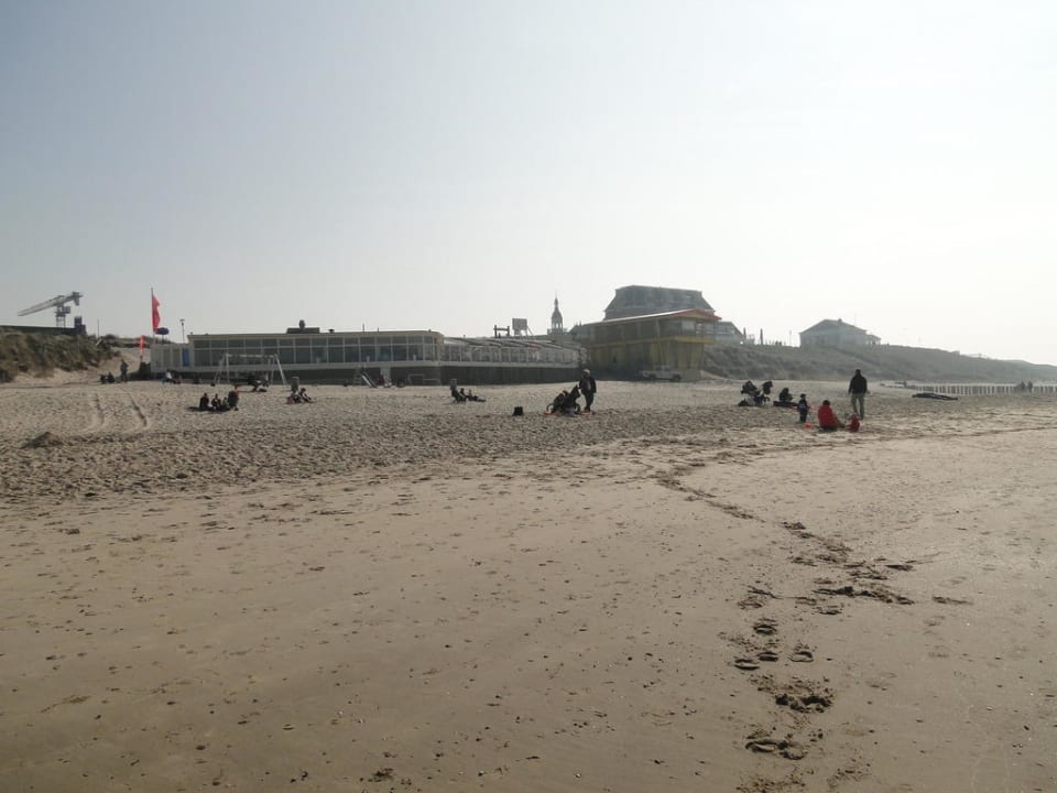 Strand mit Blick auf Domburg Hotel Noordzee