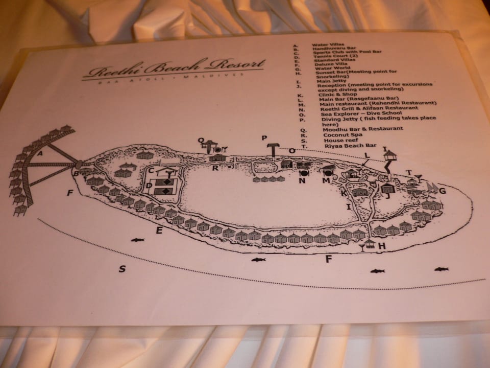 Lageplan NH Collection Maldives Reethi Resort