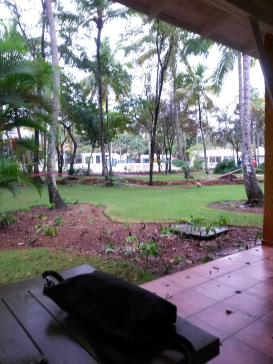 Blick auf die Baustelle Wyndham Alltra Samana