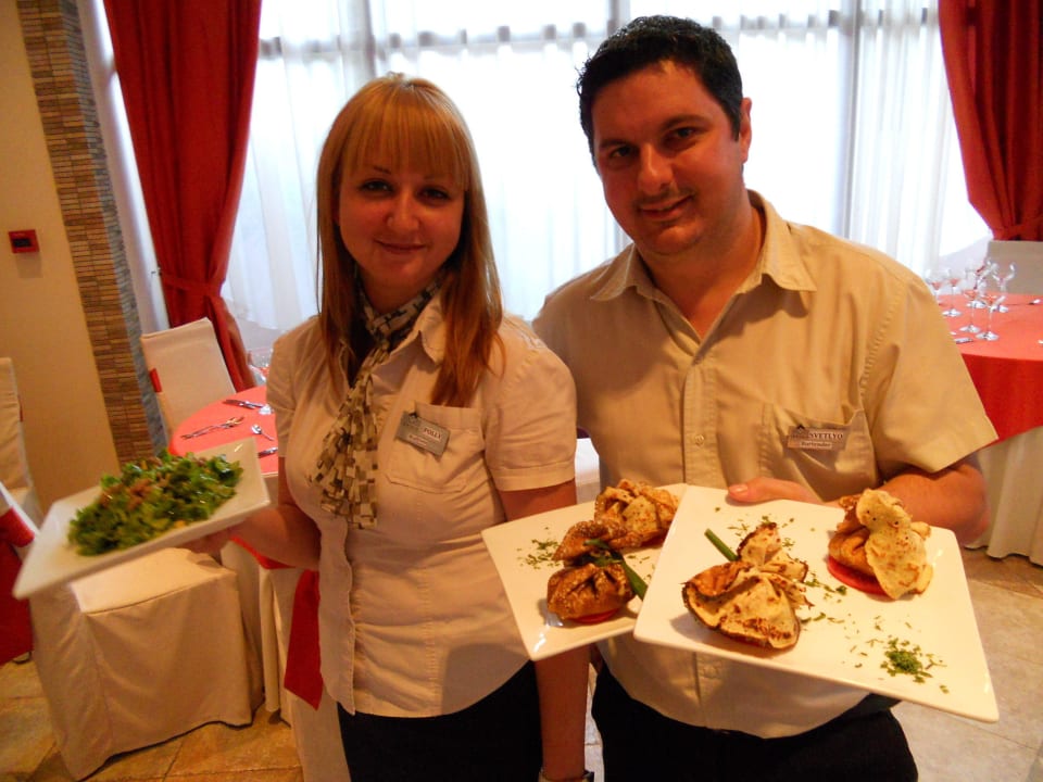 Our lovely a'la carte staff take care of you Odessos Park Hotel