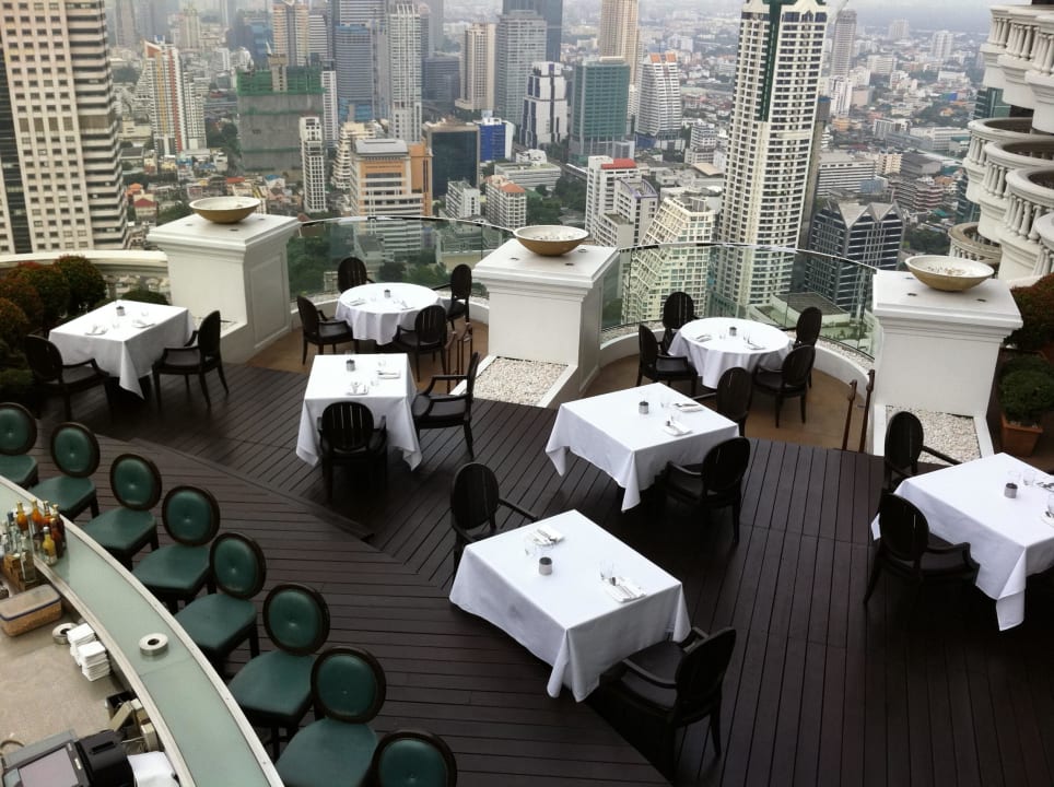 Essen auf der Terrasse Hotel Lebua At State Tower