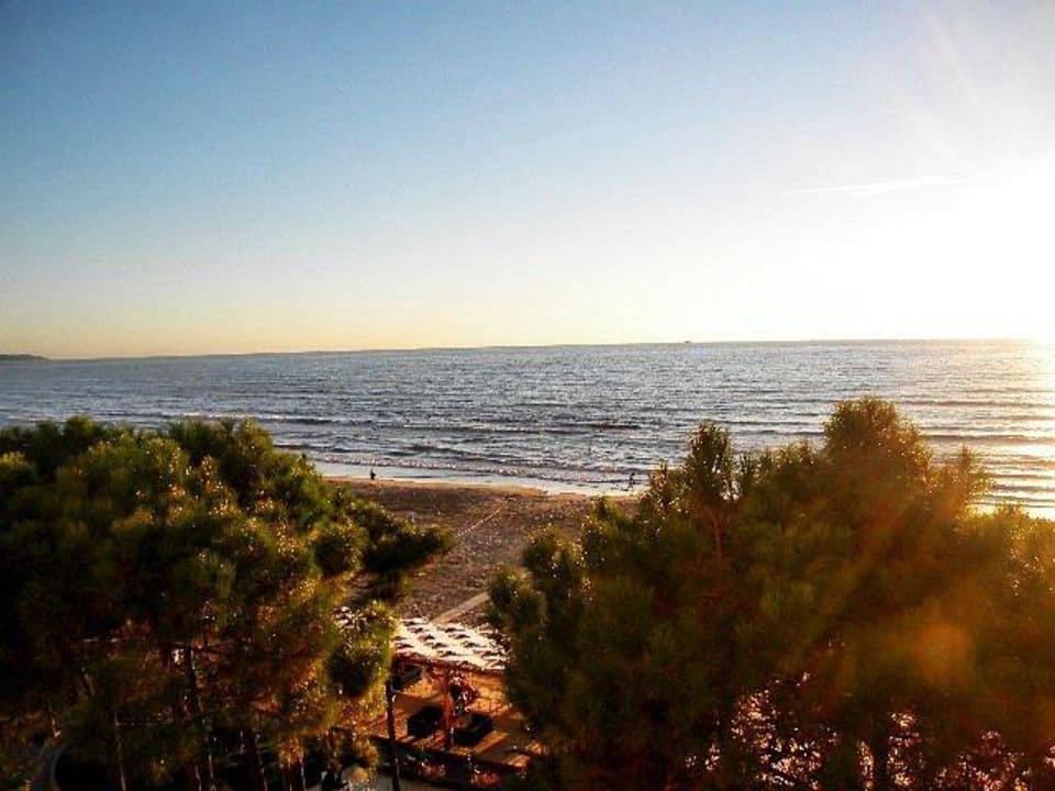 Blick auf das Meer von unseren Balkonen aus Hotel AS