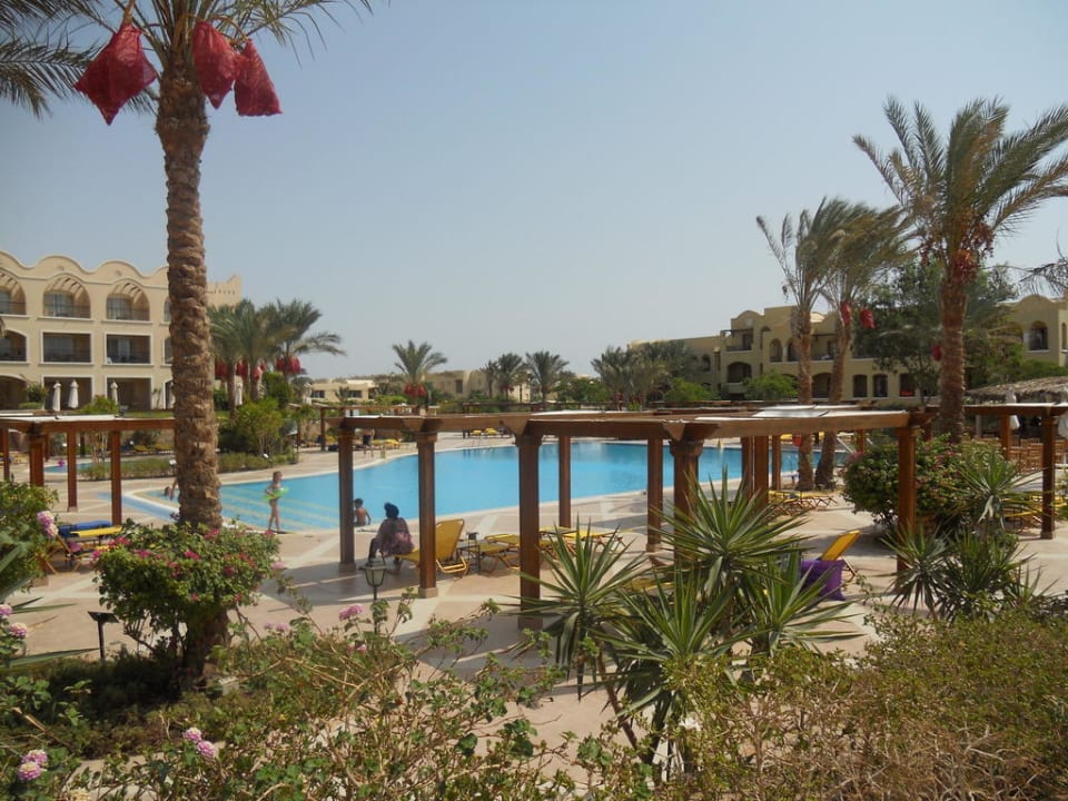 Blick auf die schöne, ruhige Anlage Hotel JAZ Makadi Star & Spa