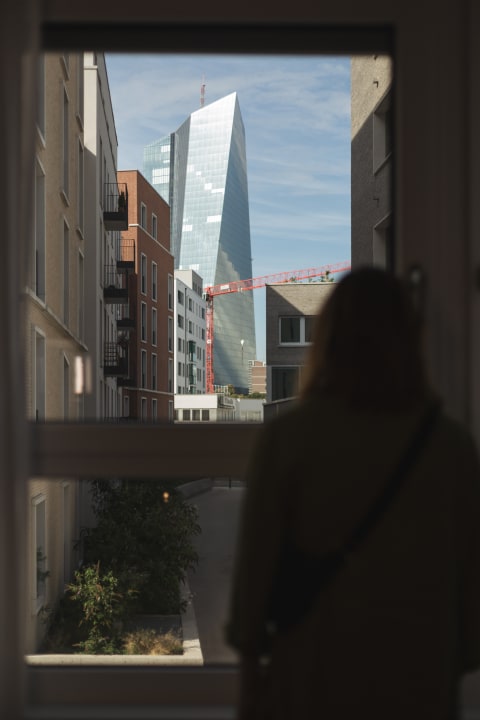 Ausblick Holiday Inn – the niu, Coin Frankfurt Ostend
