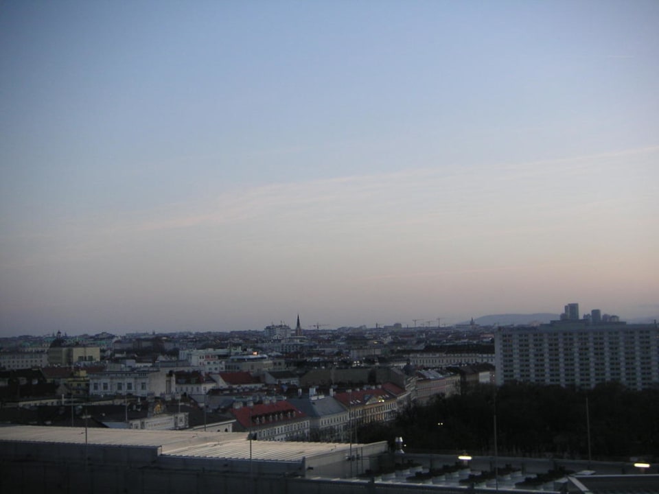 Blick aus der 9. Etage Hilton Vienna Park