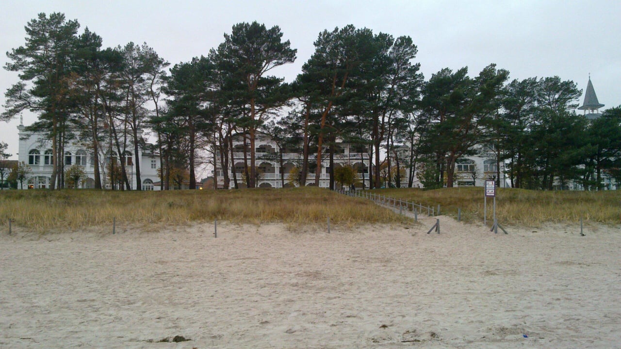 Sicht vom Strand aus Strandvillen Binz