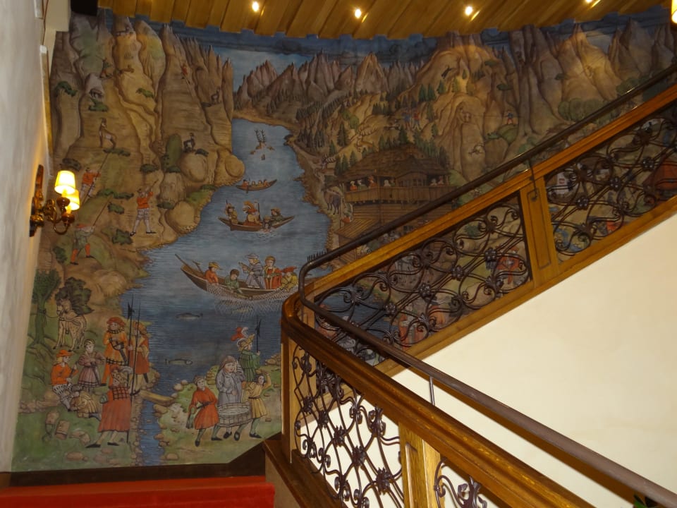 Malerei im Barbereich aja Fürstenhaus am Achensee