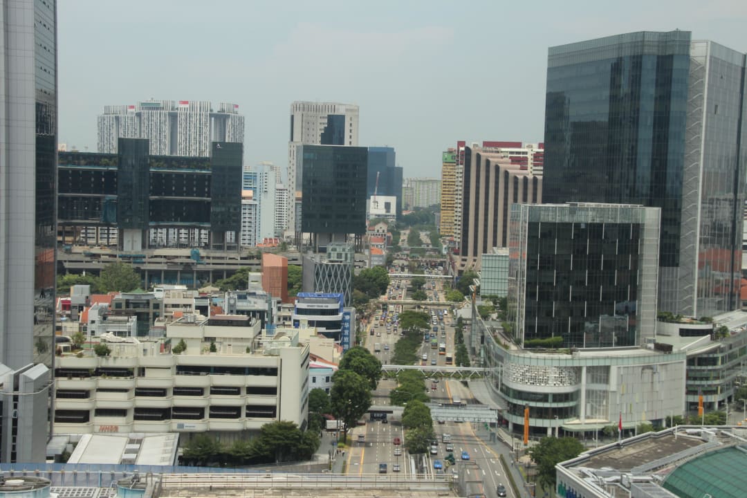 Ausblick aus dem Zimmer Peninsula Excelsior Hotel