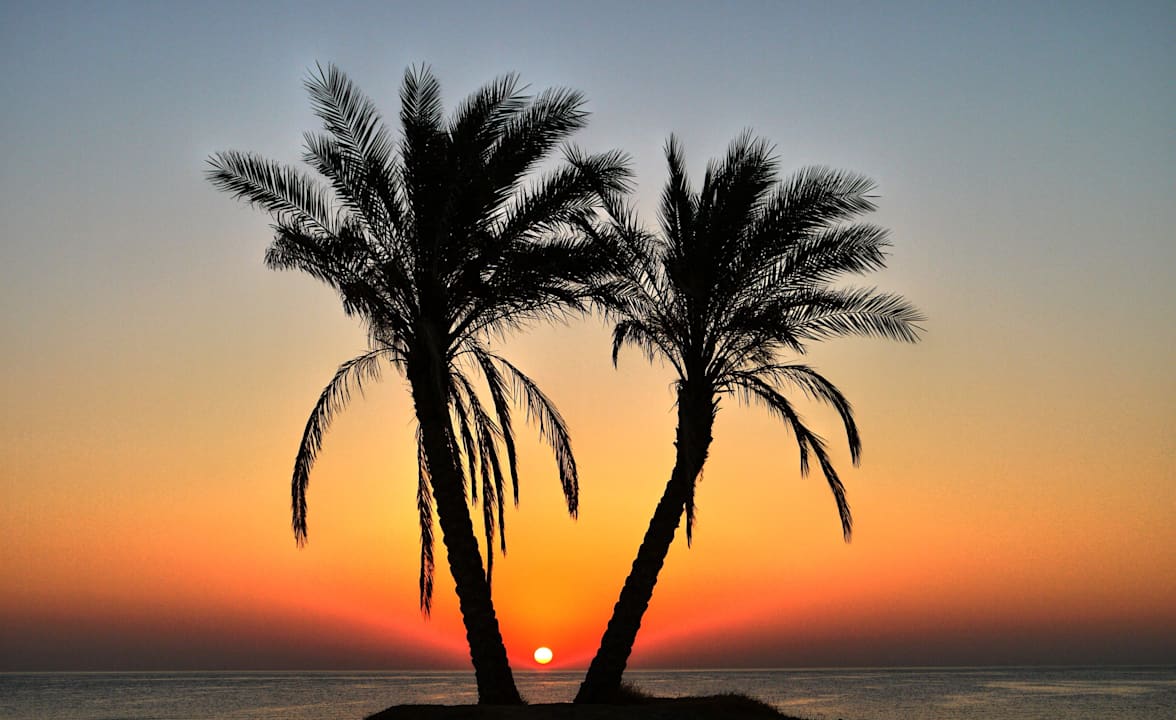 Východ slunce Malikia Resort Abu Dabbab