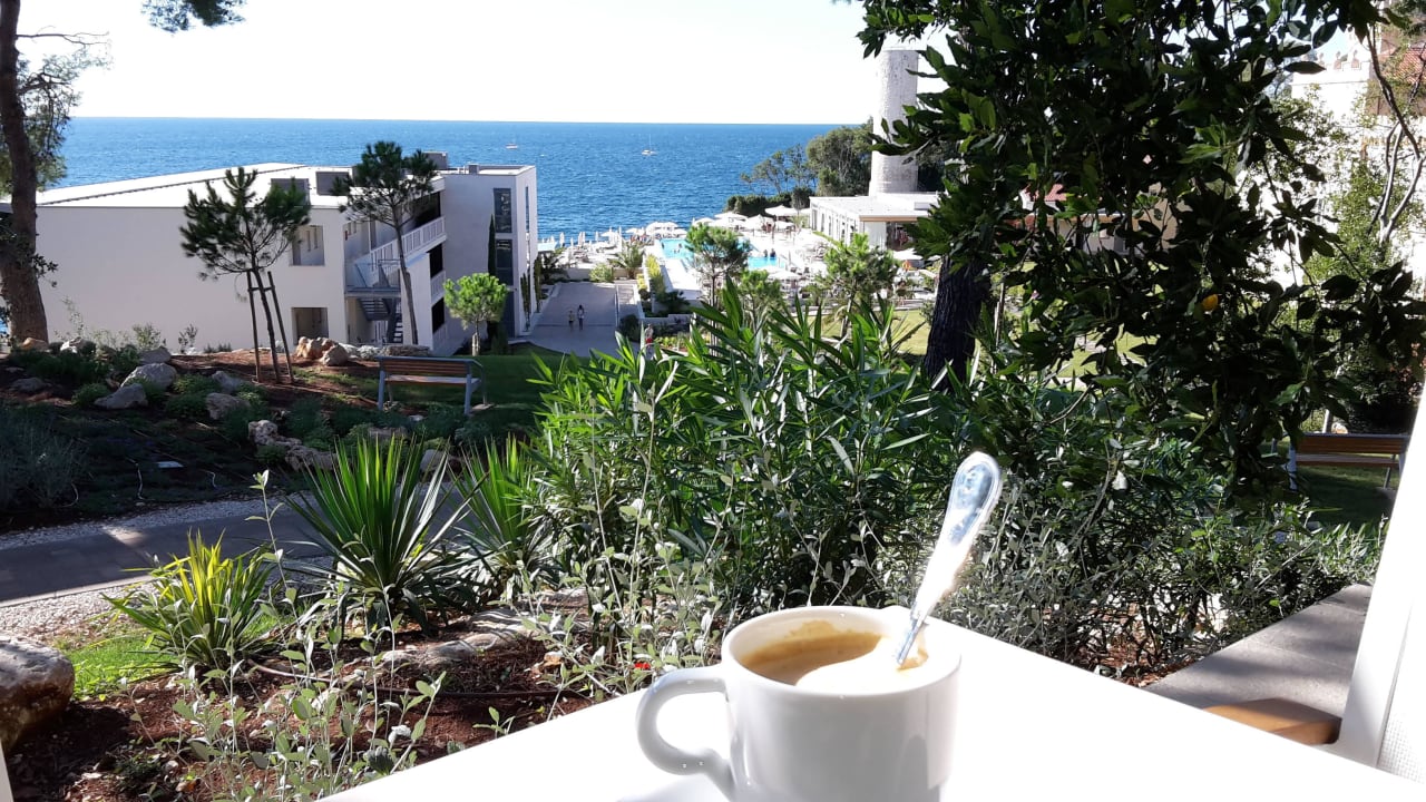 Traumhafter Ausblick von der Terrasse des Studios Isabella Island Villas