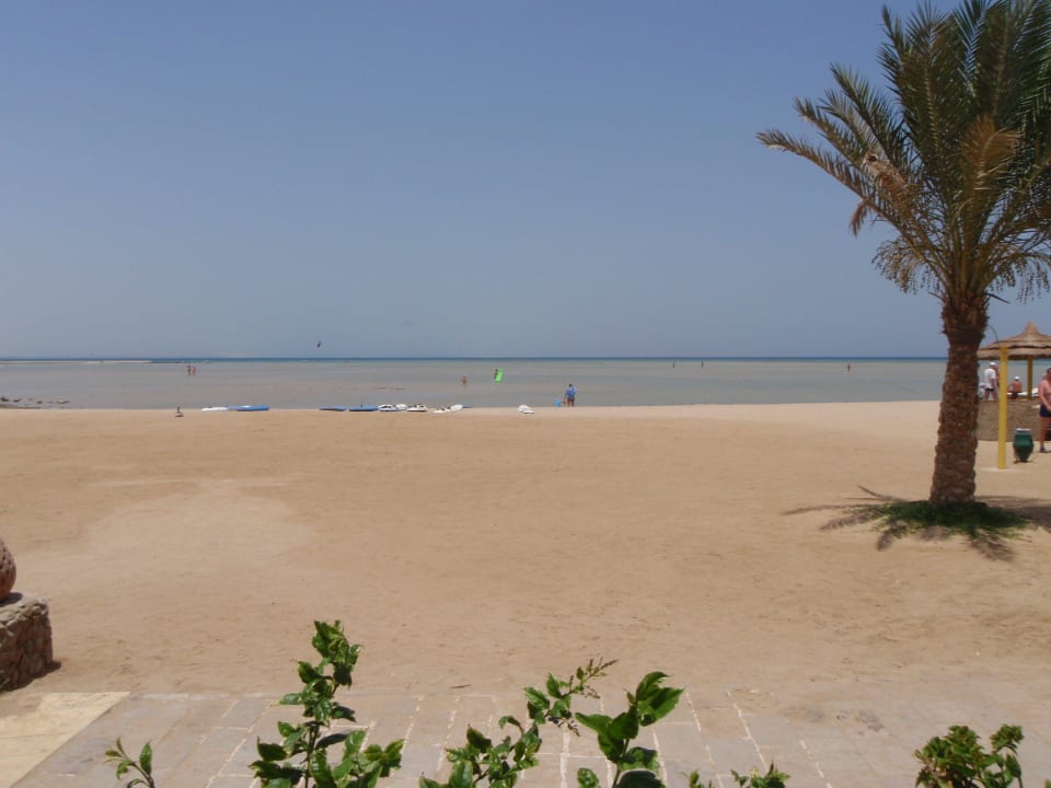 Ca. 1km um zum Schwimmen ins Rote Meer zu gelangen Hotel Titanic Palace