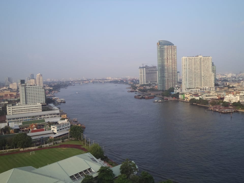 Blick vom Balkon Chatrium Hotel Riverside Bangkok