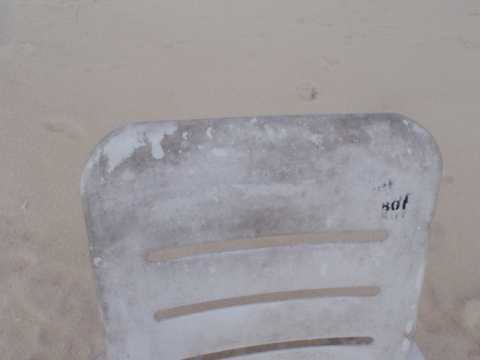 The beach furniture Angaga Island Resort