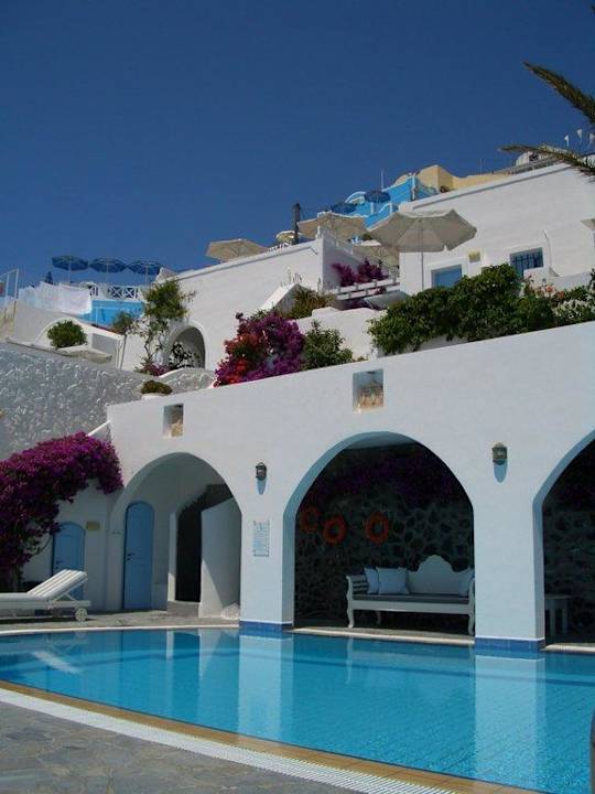 Poolansicht Hotel Agali Houses