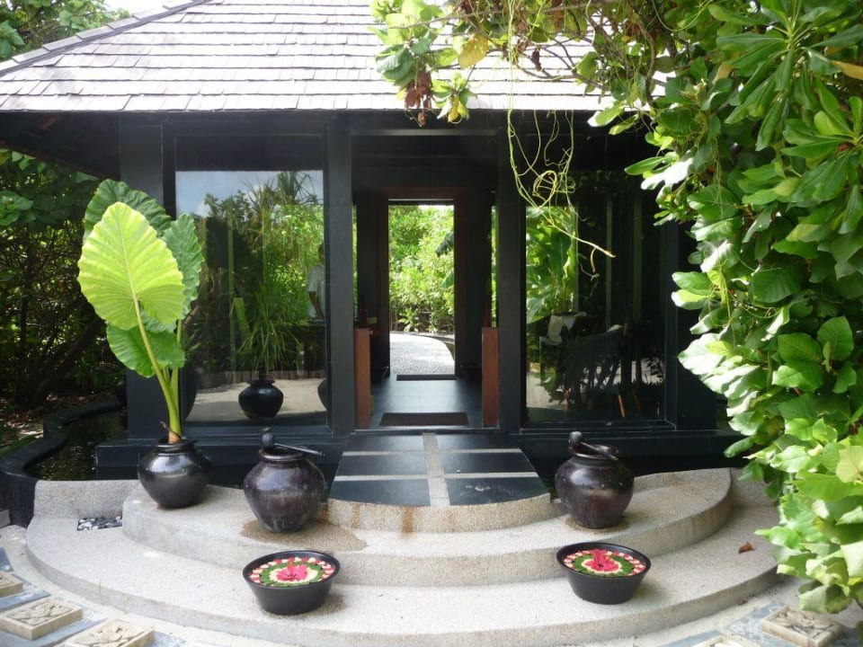 Eingang zum Spa Sun Siyam Iru Fushi