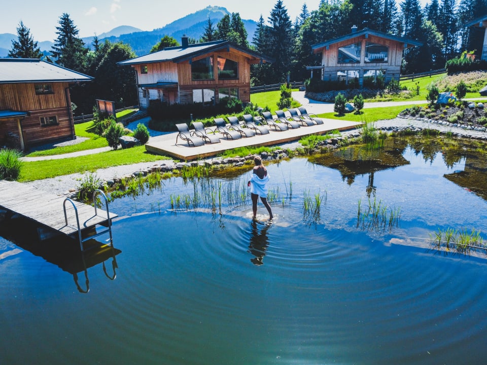 Außenansicht Hotel Chalets Grosslehen