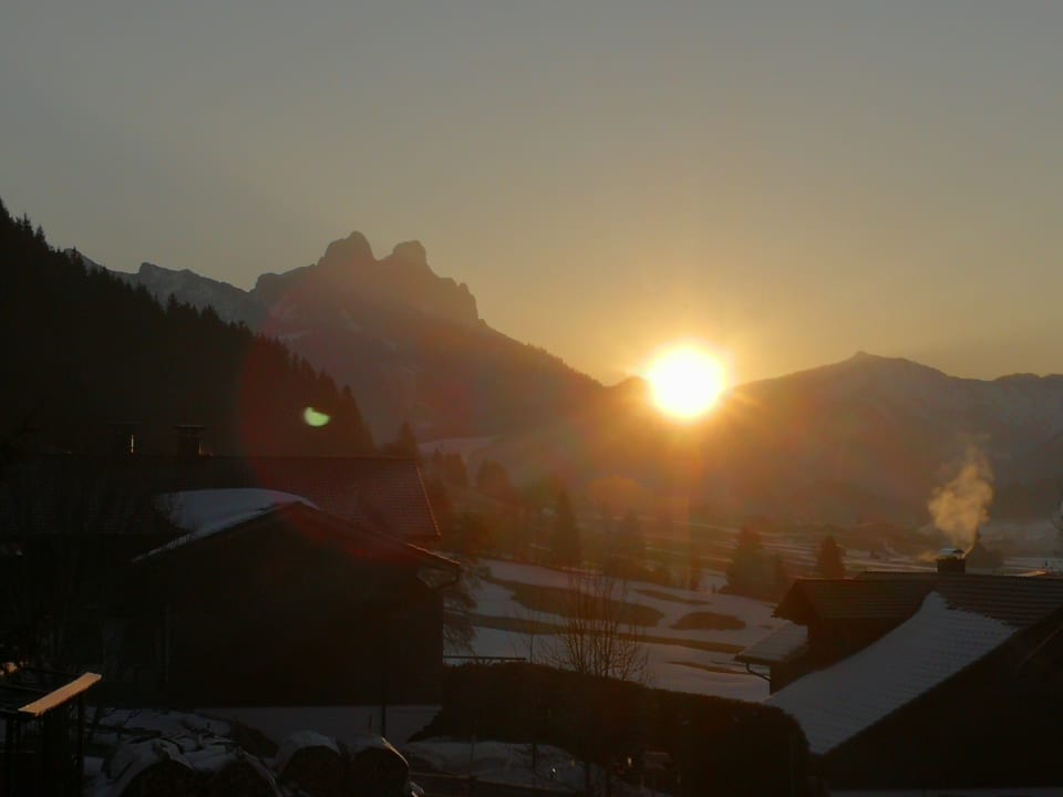 Ausblick Bauernhof Haus Waldesruh