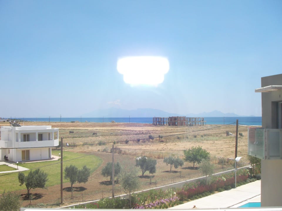 Unser Meerblick aus dem Zimmer! Akti Palace Resort & Spa