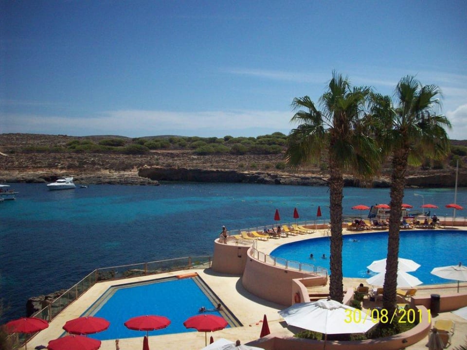 Blick vom Zimmer Comino Hotel & Bungalows