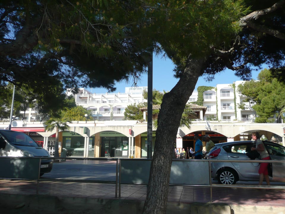 Aus Richtung Strand, Hotelansicht Aparthotel Houm Plaza Son Rigo