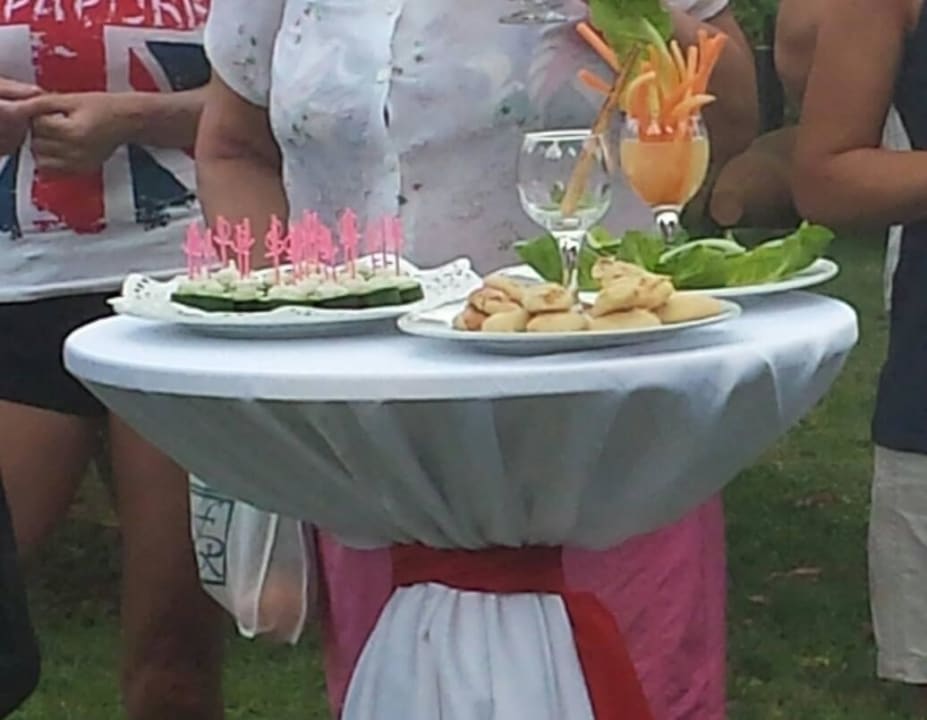Snacks beim Kennenlern -Treff Bella Resort & Spa