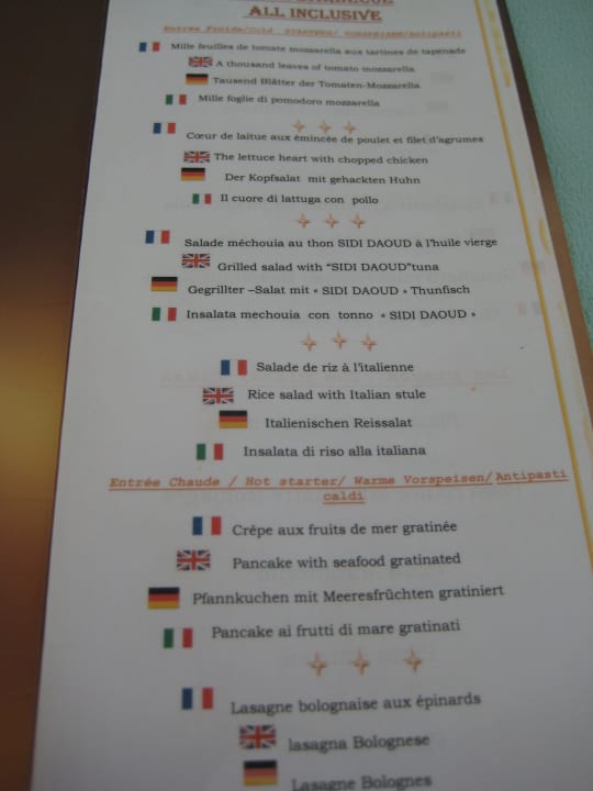 Mittagessen Calypso Hotel El Mouradi Djerba Menzel