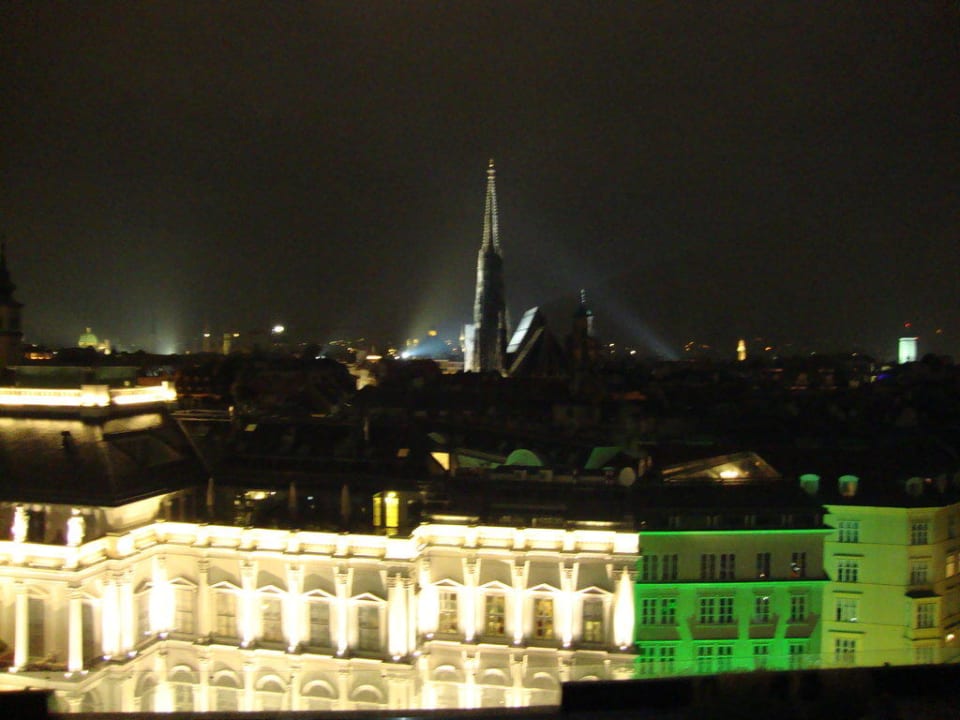 Aussicht bei Nacht Hotel Am Parkring
