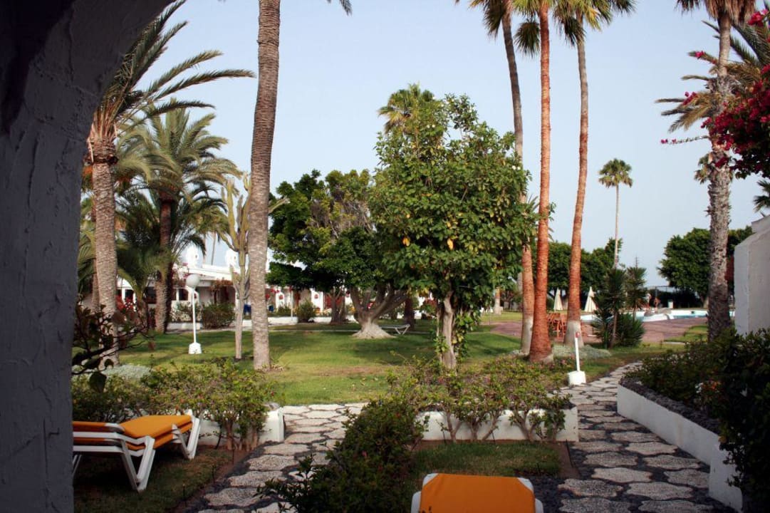 Bungalowausblick auf die Anlage Sahara Beach Club