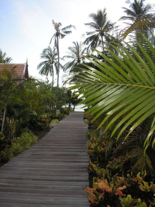 Weg von den Poolvillen zum Strand Koh Chang Paradise Resort & Spa
