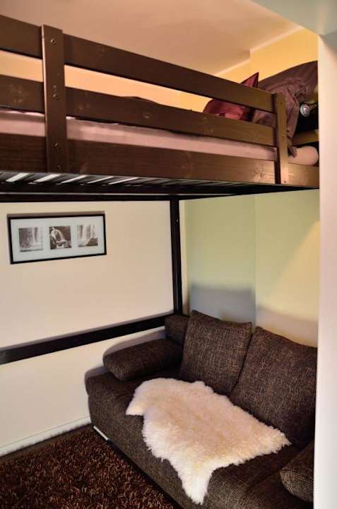 Wohnraum Studio Fortuna Apartmenthaus Liubas Insel