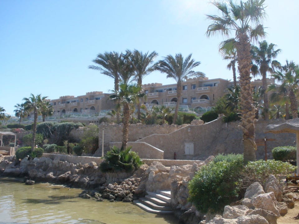 Ausblick von der Lagune zu den Zimmern Pickalbatros Citadel Resort