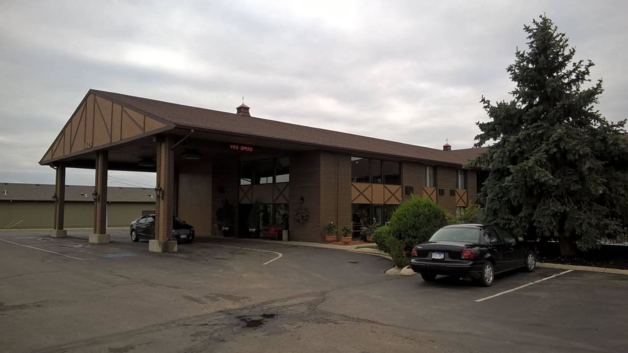 Lobby von außen her Hotel Foothills Inn