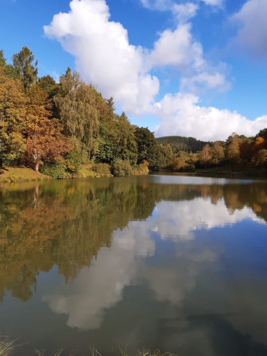 Außenansicht Seehotel am Stausee