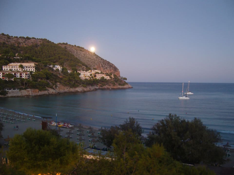 Sonnenuntergang im September vom Zimmerbalkon Universal Hotel Laguna