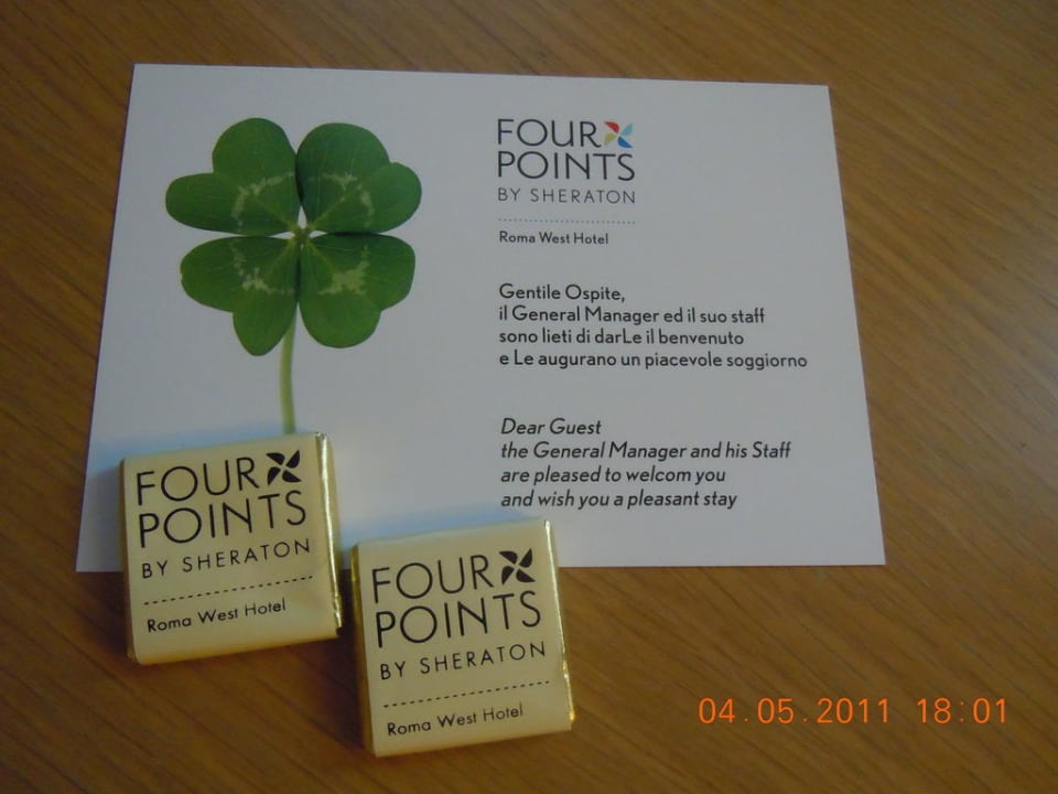 Willkommensgruss Mercure Hotel Roma West