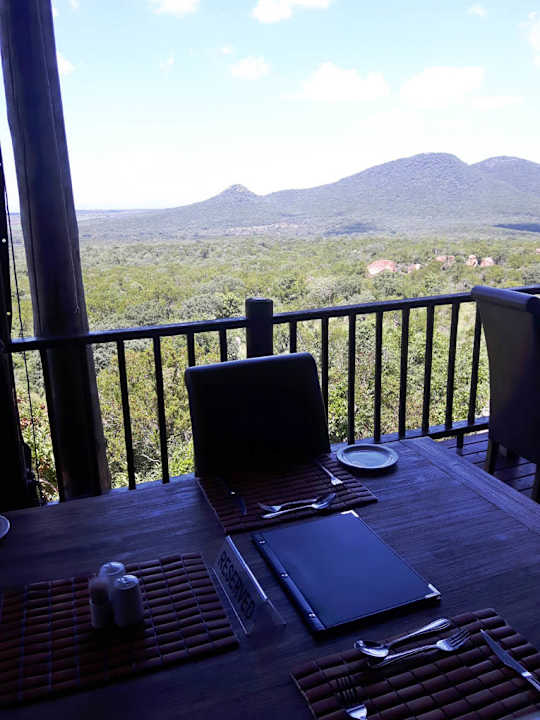 Ausblick beim Mittagessen Hotel Kwa Madwala Private Game Reserve