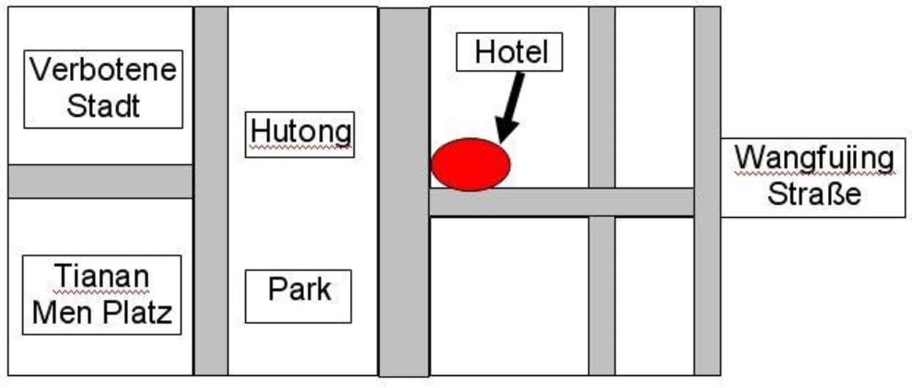 Lage des Hotels in Beijing Hotel Tianan Rega Beijing
