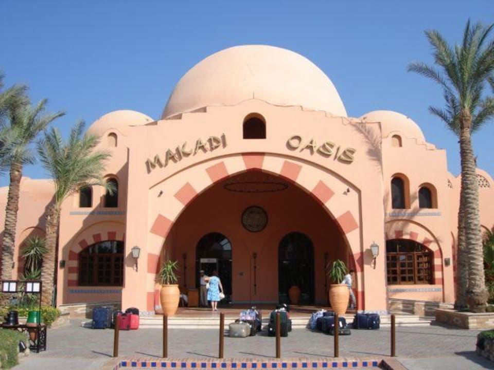 Hoteleingang Jaz Makadi Oasis Resort