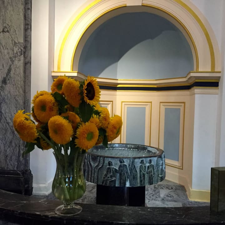 Lobby mit Thermalbrunnen Häcker's Grand Hotel