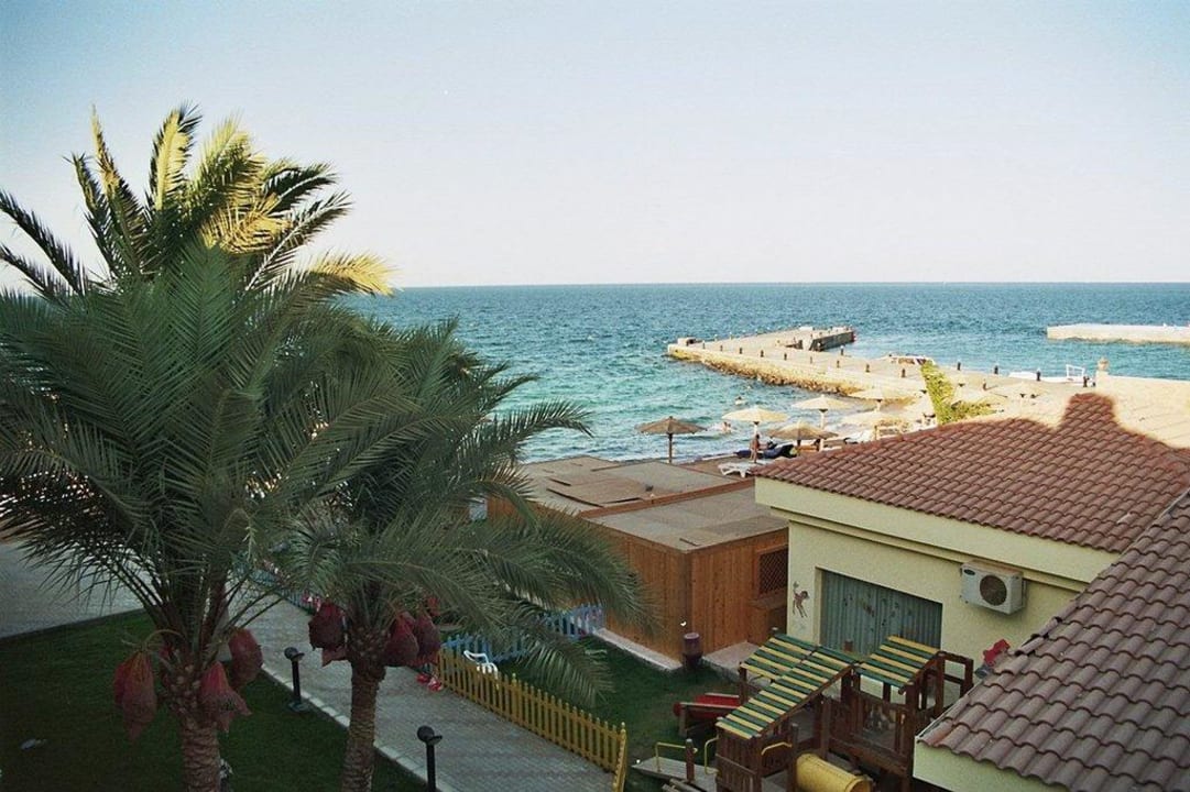 Ausblick von unserem Balkon Palm Beach Resort