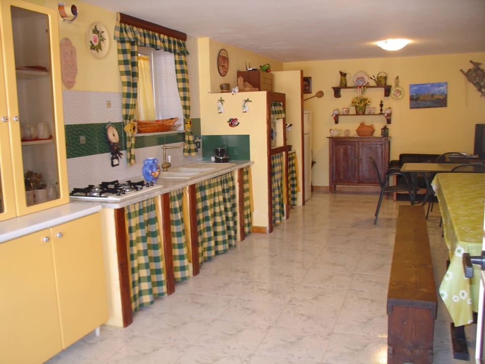 Cucina ospiti B&B Baglio Degli Angeli