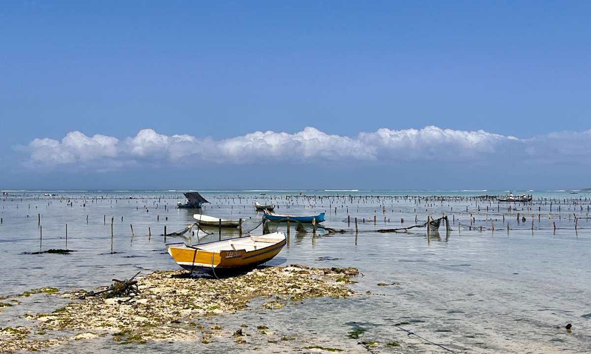 Ausblick Mista Ceningan's Beach Bungalows previously The KUBU 221