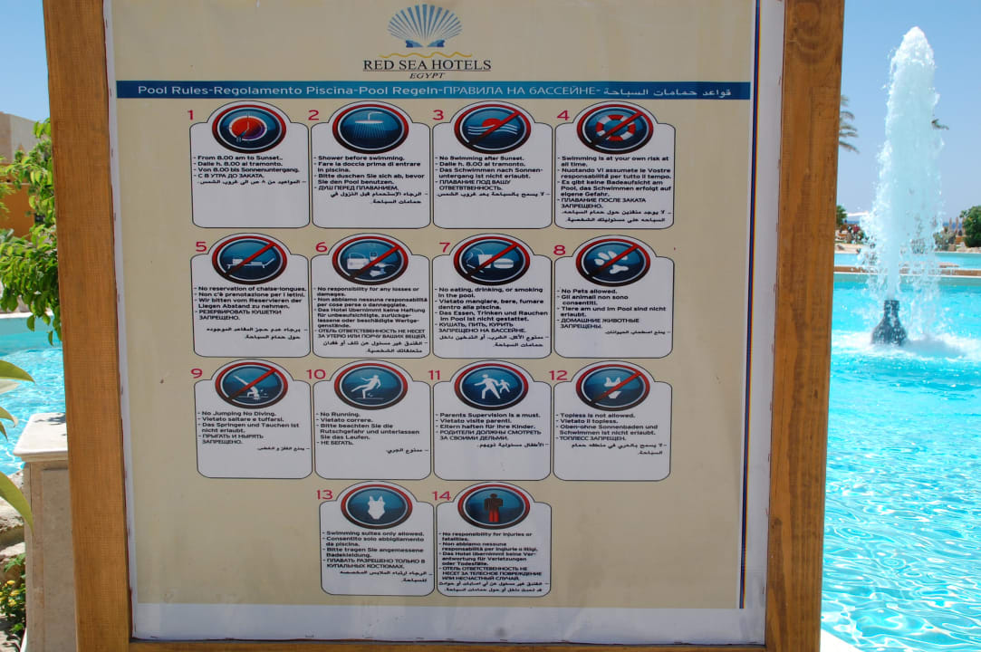 Poolregeln Grand Waterworld Makadi & Family Star Makadi