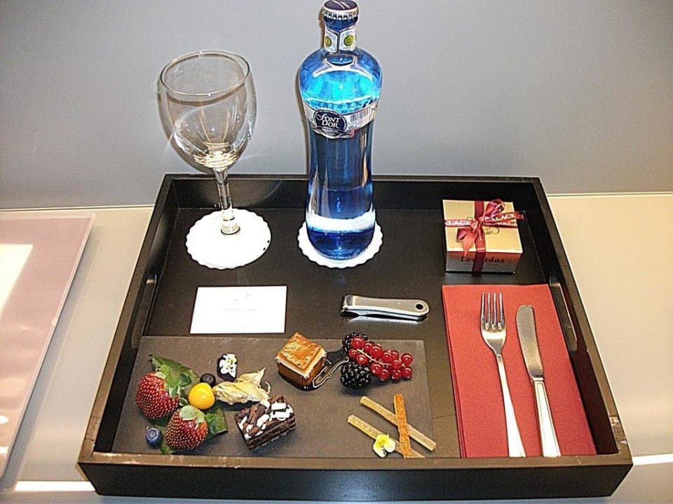 Willkommensgruß im Zimmer InterContinental Barcelona, an IHG Hotel