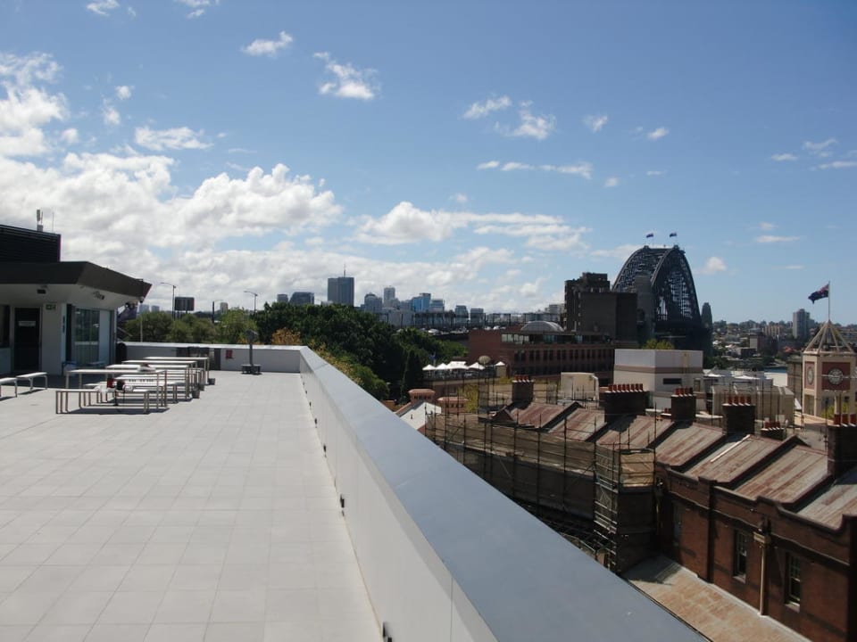 Ausblick vom Sundeck Sydney Harbour YHA - The Rocks