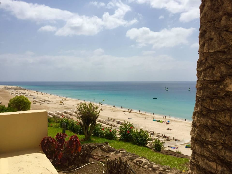 Strand von der Terrasse aus gesehen Hotel Riu Palace Jandia