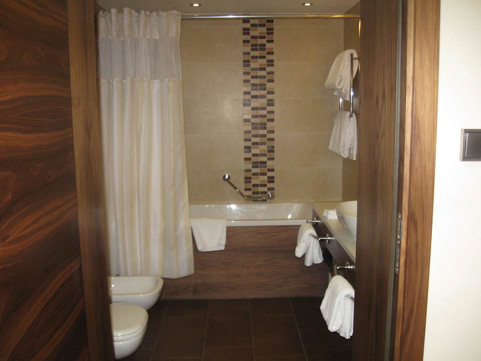 Blick ins Badezimmer Hilton Garden Inn Kraków