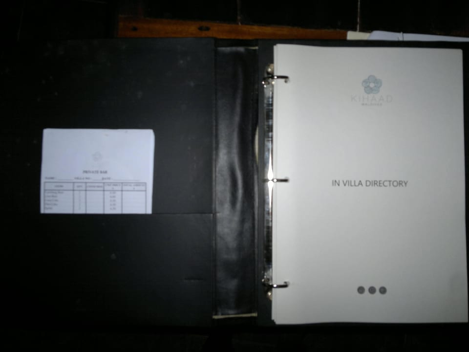 Verschmutze Mappe Kihaa Maldives