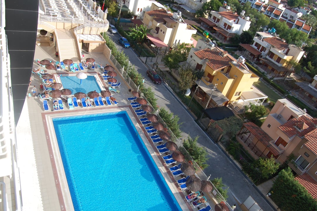 6. Etage Blick auf Pool Hotel Ephesia
