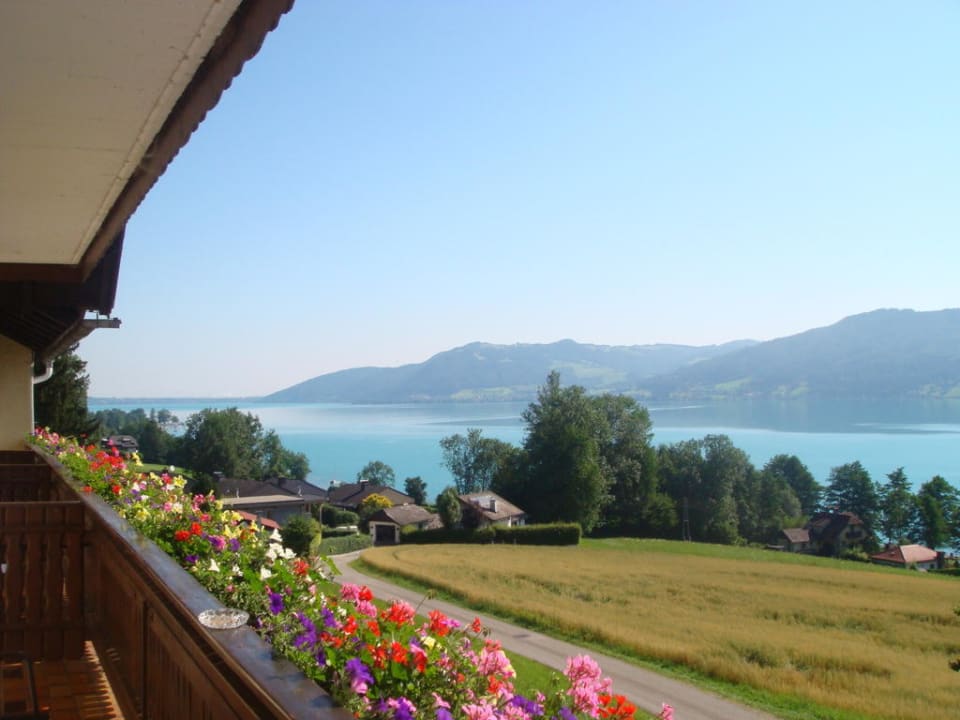 Ausblick vom Balkon Panoramahotel Gasthof Schönberger